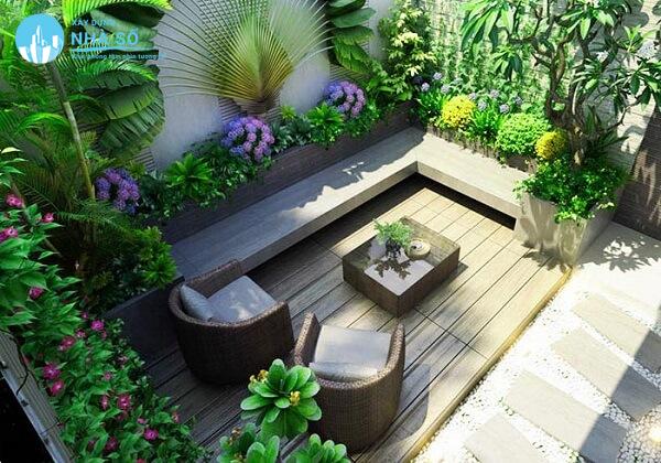 Mẫu thiết kế sân vườn nhà phố đẹp và hiện đại hiện nay