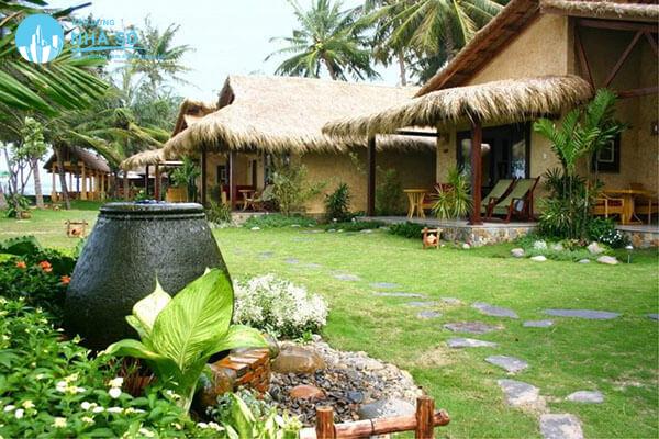 Thiết kế sân vườn nông thộn theo kiểu khu nghỉ dưỡng vui chơi